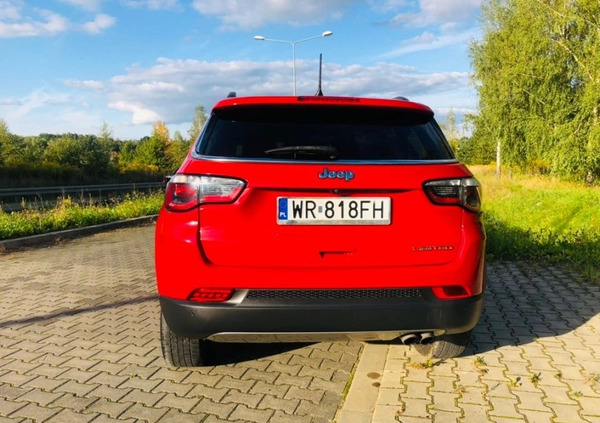 Jeep Compass cena 79000 przebieg: 71500, rok produkcji 2018 z Radom małe 781